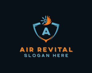 Fire Ice Hvac logo design