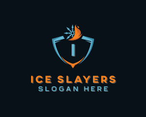 Fire Ice Hvac logo design