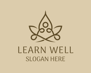 Flower Yoga Wellness  logo design