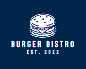 Glitch Hamburger Snack logo