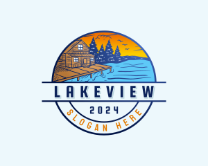 Vacation Lake Resort logo design