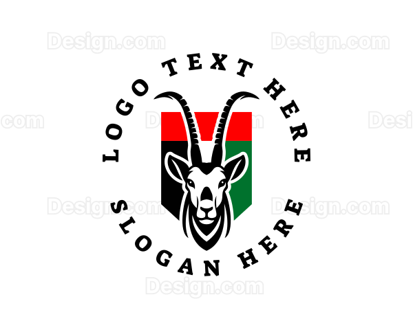 Arabian Oryx Wildlife Logo