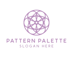 Purple Flower Pattern logo