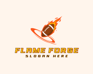 Fire Football Team logo design