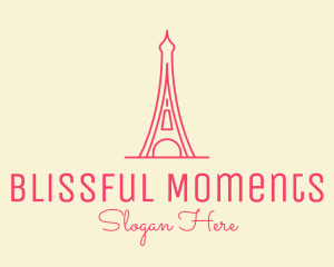 Pink Eiffel Tower  logo