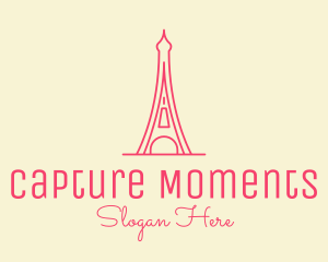Pink Eiffel Tower  logo
