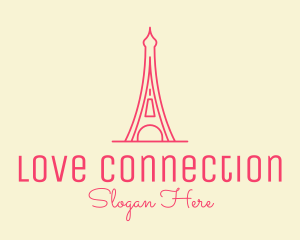 Pink Eiffel Tower  logo