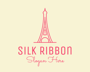 Pink Eiffel Tower  logo design