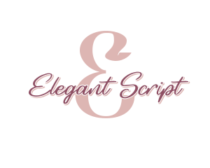 Feminine Beauty Script logo design