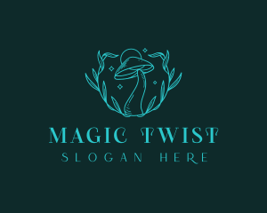 Magical Botanical Mushroom  logo design