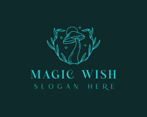 Magical Botanical Mushroom  logo design