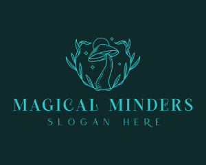 Magical Botanical Mushroom  logo design