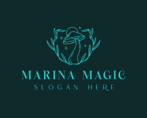 Magical Botanical Mushroom  logo design