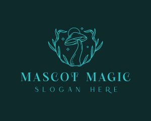 Magical Botanical Mushroom  logo design