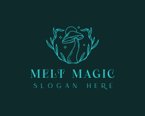 Magical Botanical Mushroom  logo design