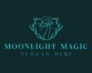 Magical Botanical Mushroom  logo design