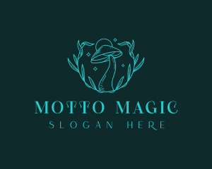 Magical Botanical Mushroom  logo design