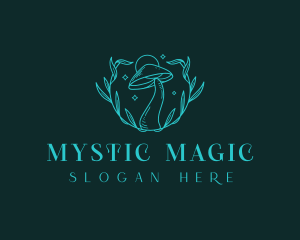 Magical Botanical Mushroom  logo design