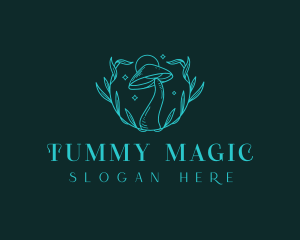 Magical Botanical Mushroom  logo design