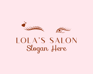 Heart Wink Beauty Salon logo design