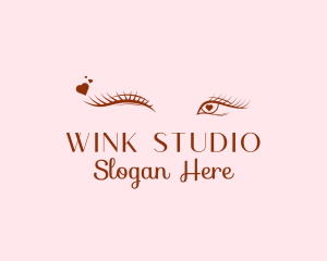 Heart Wink Beauty Salon logo design