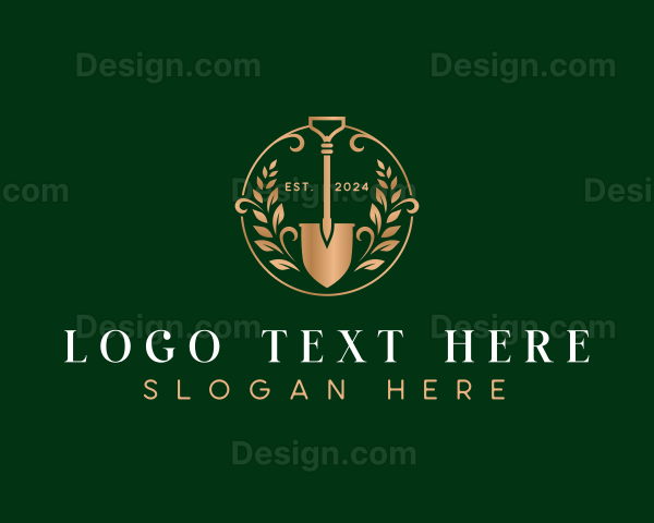 Shovel Garden Landscaping Logo