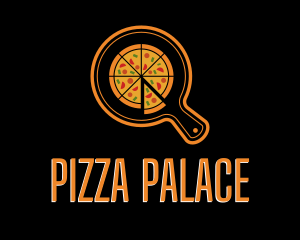 Sliced Pan Pizza logo design