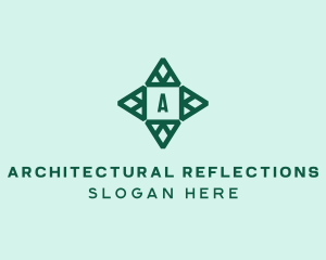 Geometric Architectural Triangle  logo design