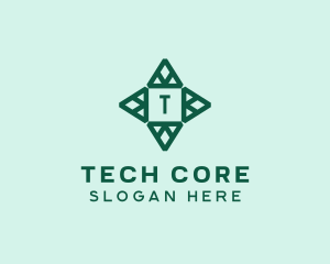 Geometric Architectural Triangle  logo design