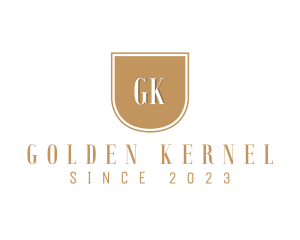 Golden Letter Emblem logo design