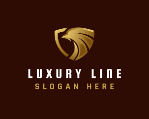 Luxury Eagle Shield logo design