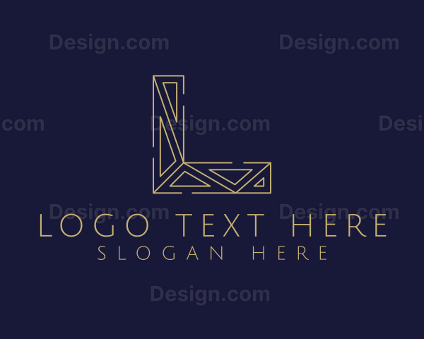 Elegant Geometric Letter L Logo