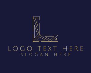 Elegant Geometric Letter L logo