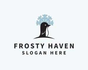 Winter Snow Penguin  logo