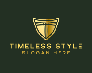 Luxury Shield Defense logo design