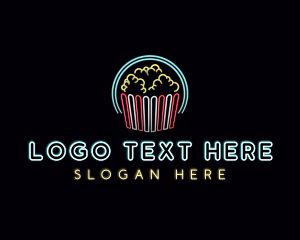 Popcorn Theater Snack logo