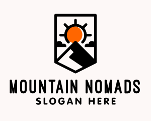 Sunset Mountain Trekking  logo design