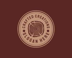 Wood Lumber Log logo design