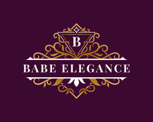 Elegant Ornament Floral logo design