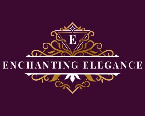 Elegant Ornament Floral logo design