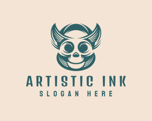 Demon Skull Tattoo logo