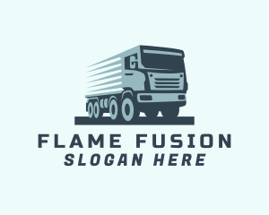 Freight Trucking  Transportation Logo