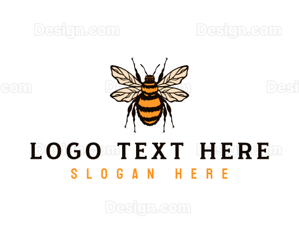 Honey Bee Apiary Logo