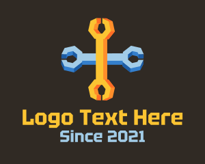 Isometric Cross Wrench logo