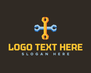 Isometric Cross Wrench logo