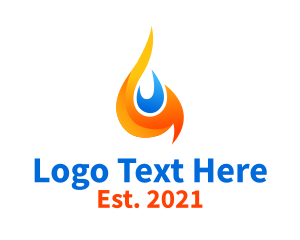 Firewall - Thermal Fire Element logo design