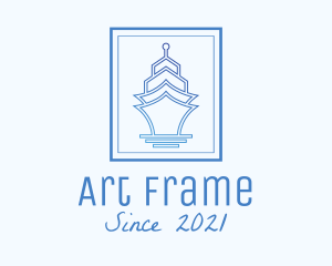 Cruise Ship Frame  logo design