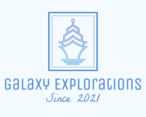 Cruise Ship Frame  logo design