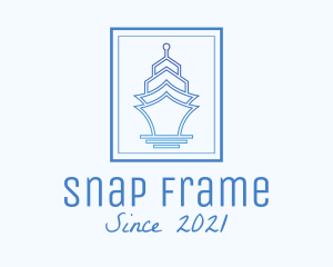 Cruise Ship Frame  logo design