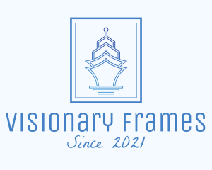 Cruise Ship Frame  logo design